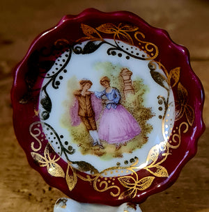 Vintagepickers vintage Miniature Limoges Plate.