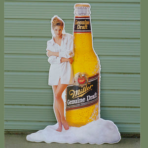 Vintagepickers Standing sign  1 metre high - Model with Miller Genuine Draft