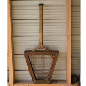 Vintagepickers  Tennis racket with wooden brace